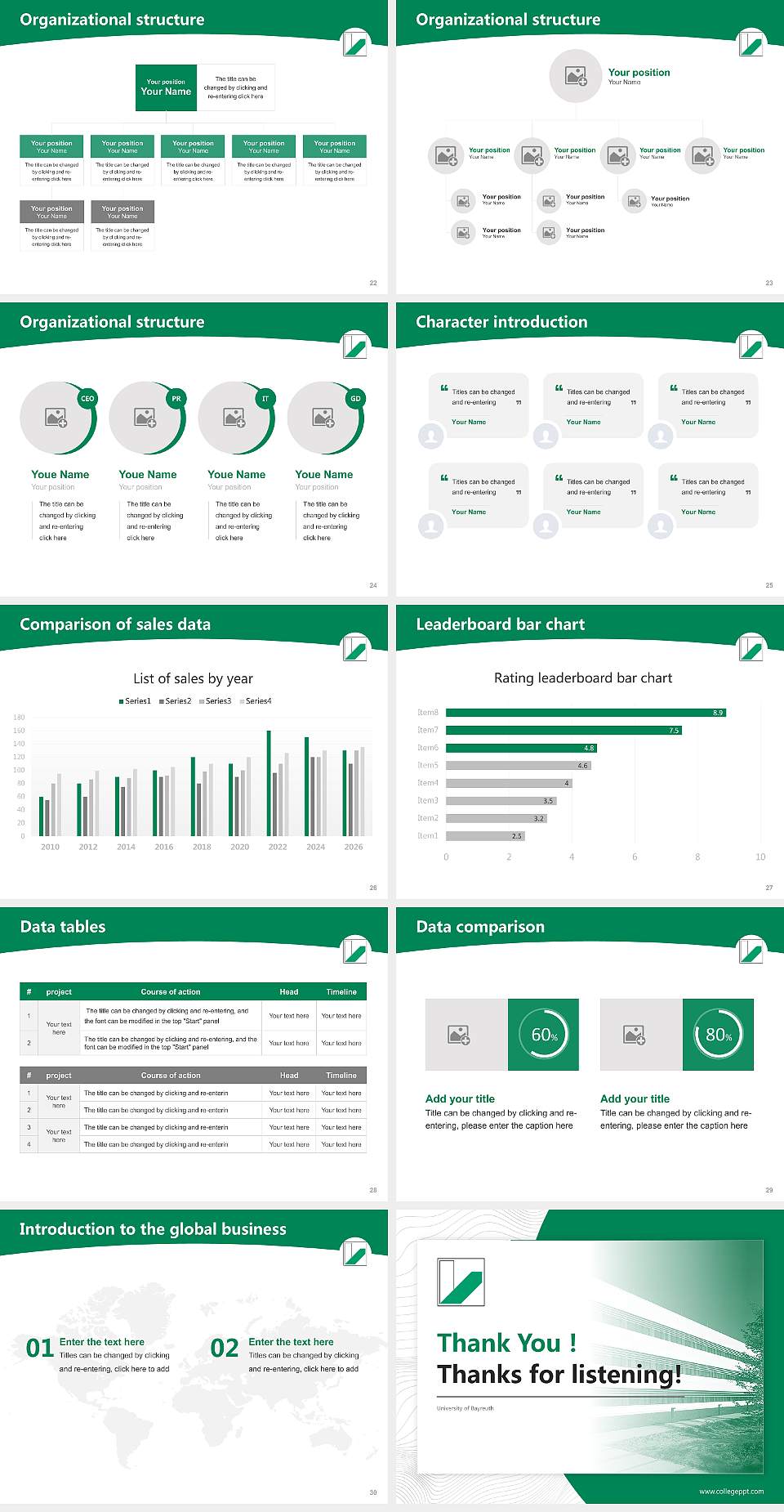 University of Bayreuth Academic Presentation/Research Findings Report PPT Template4:3 ratio PPT effect preview image4