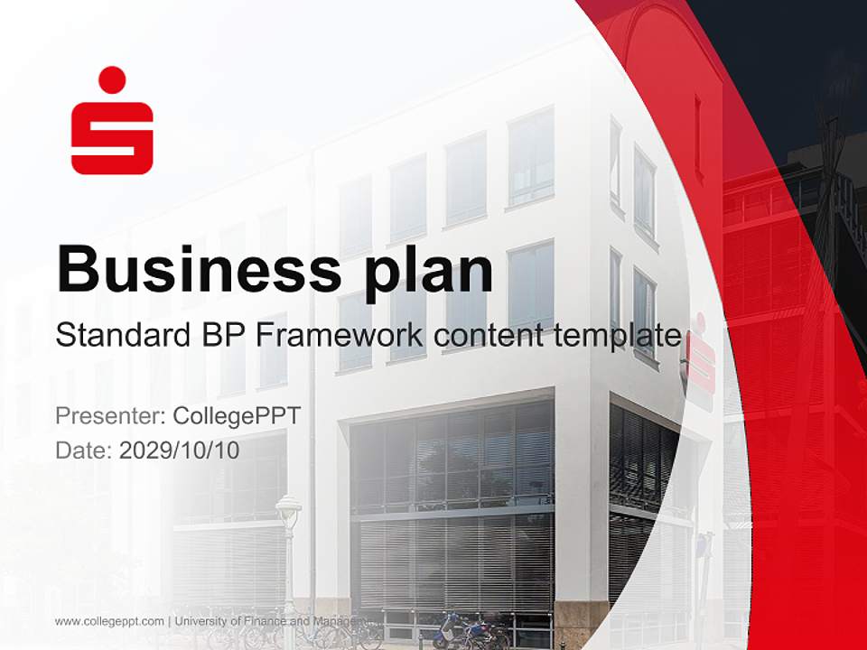 University of Finance and Management Competition/Entrepreneurship Contest PPT Template4:3 ratio PPT effect preview image9