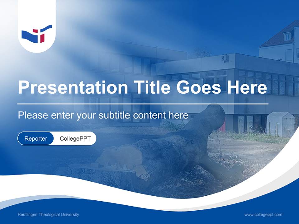 Reutlingen Theological University Lecture Sharing and Networking Event PPT Template4:3 ratio PPT effect preview image4