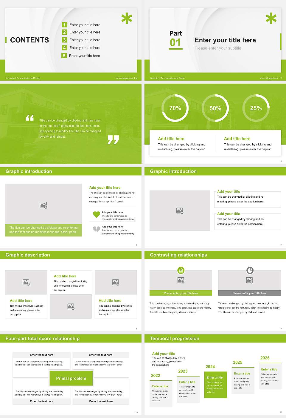 University of Communication and Design Thesis Proposal/Graduation Defense PPT Template16:9 ratio PPT effect preview image2