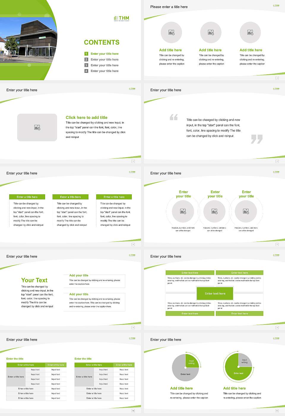 University of Applied Sciences Mittelhessen (THM) – Friedberg campus Course/Courseware Creation PPT Template16:9 ratio PPT effect preview image2