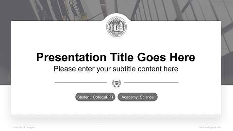 University of Cologne National Scholarship Defense PPT Template