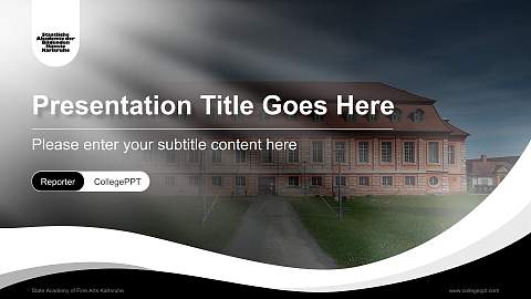 State Academy of Fine Arts Karlsruhe Lecture Sharing and Networking Event PPT Template
