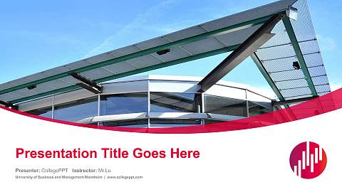 University of Business and Management Mannheim Course/Courseware Creation PPT Template