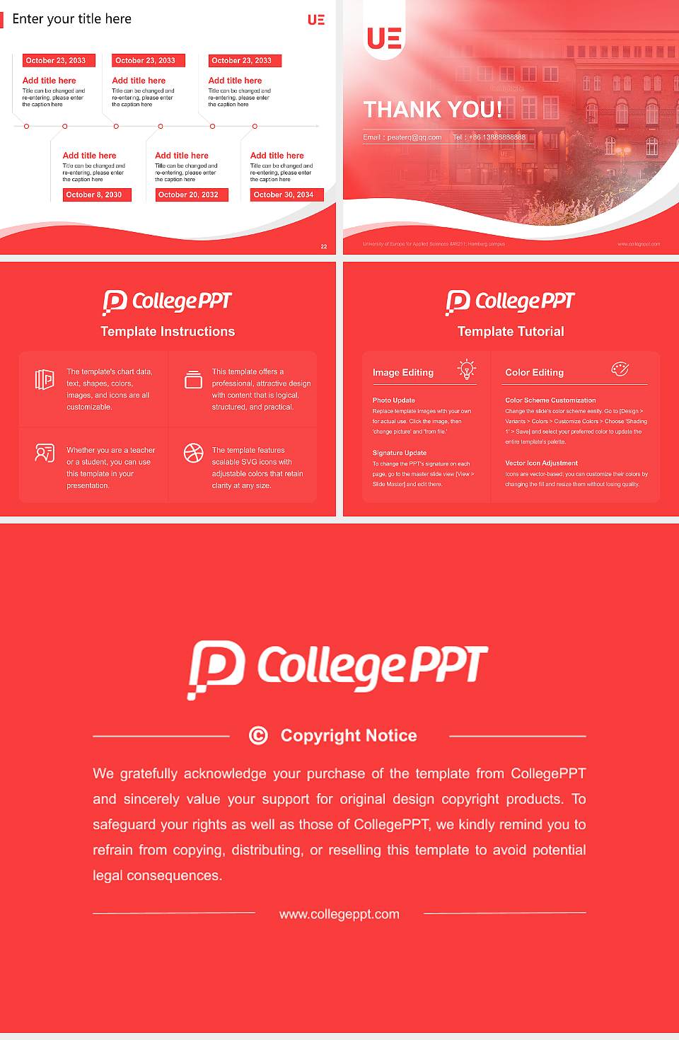University of Europe for Applied Sciences – Hamburg campus Lecture Sharing and Networking Event PPT Template4:3 ratio PPT effect preview image4
