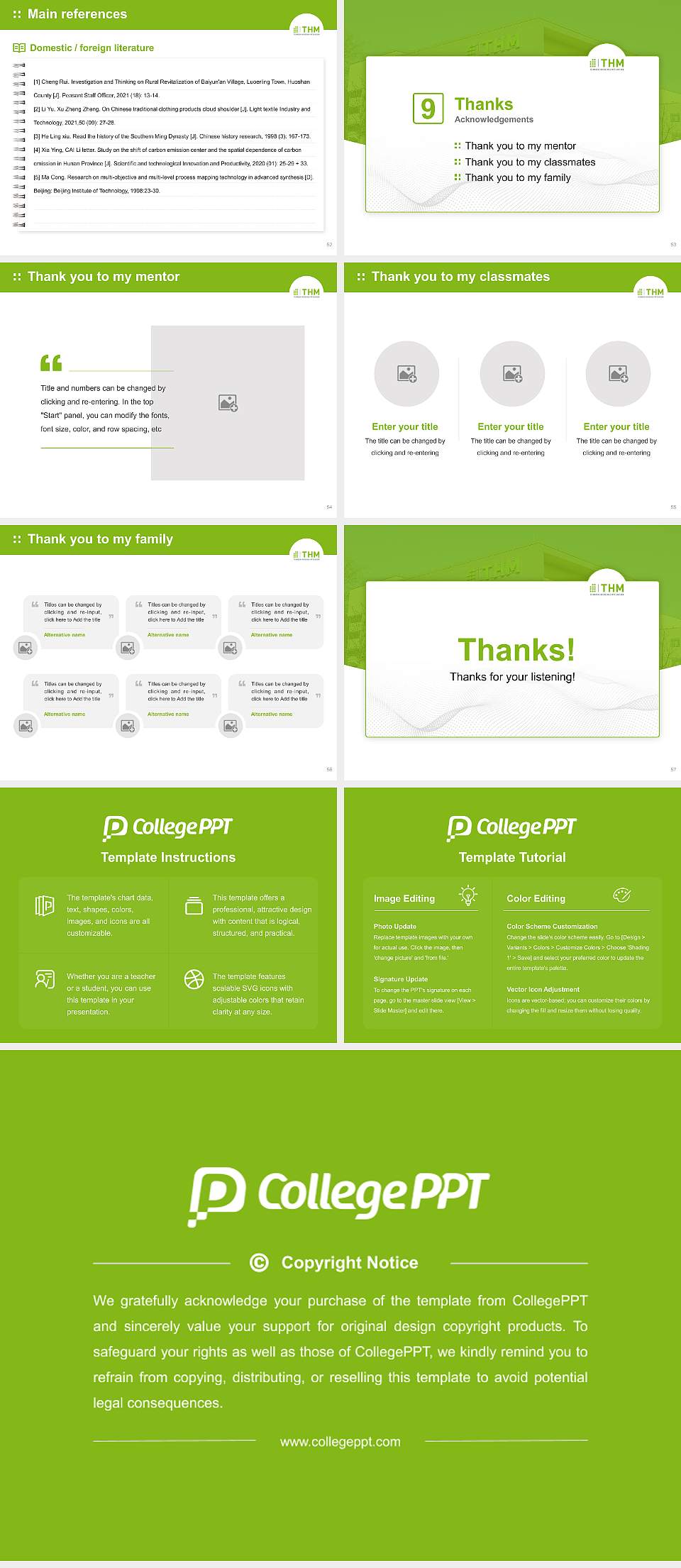 University of Applied Sciences Mittelhessen (THM) Graduation Thesis Defense PPT Template4:3 ratio PPT effect preview image7