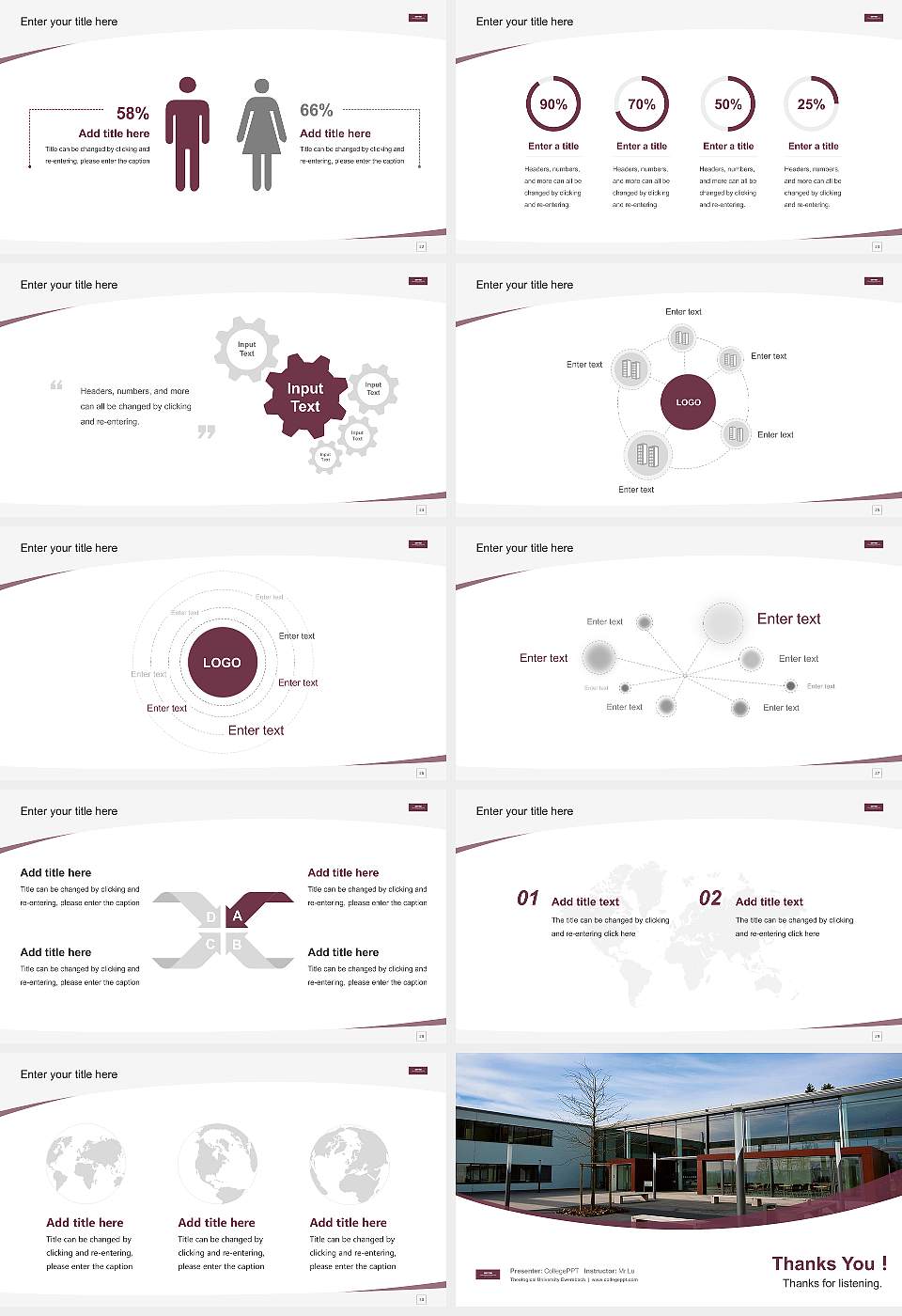 Theological University Ewersbach Course/Courseware Creation PPT Template16:9 ratio PPT effect preview image4