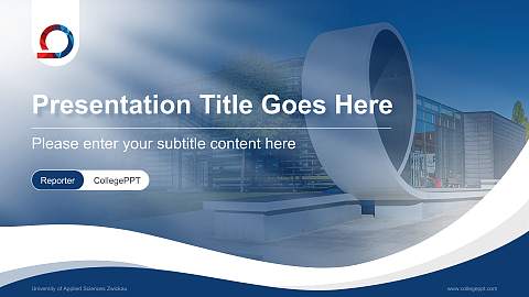 University of Applied Sciences Zwickau Lecture Sharing and Networking Event PPT Template