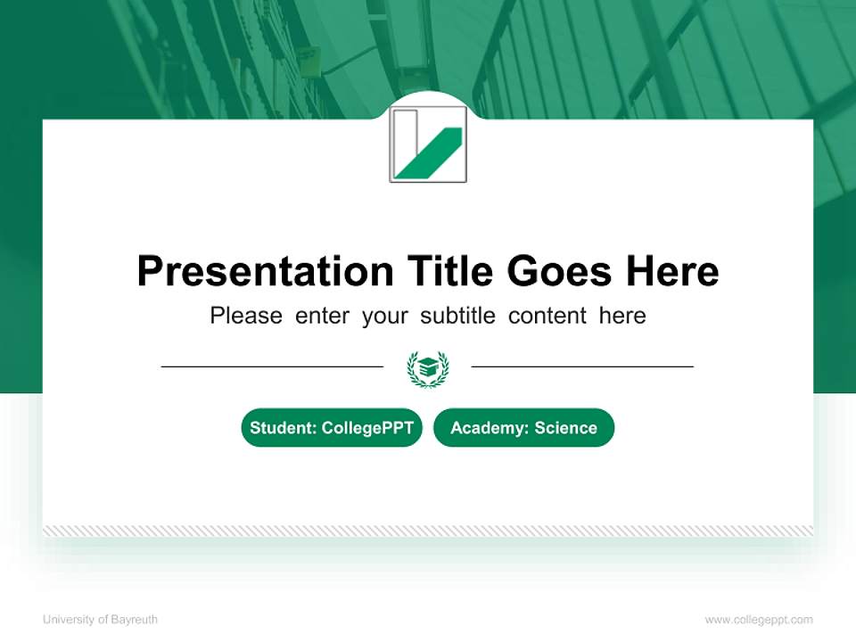 University of Bayreuth National Scholarship Defense PPT Template4:3 ratio PPT effect preview image4