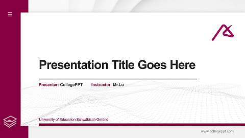 University of Education Schwäbisch Gmünd Thesis Proposal/Graduation Defense PPT Template