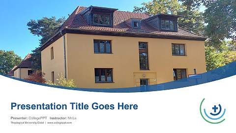 Theological University Elstal Course/Courseware Creation PPT Template
