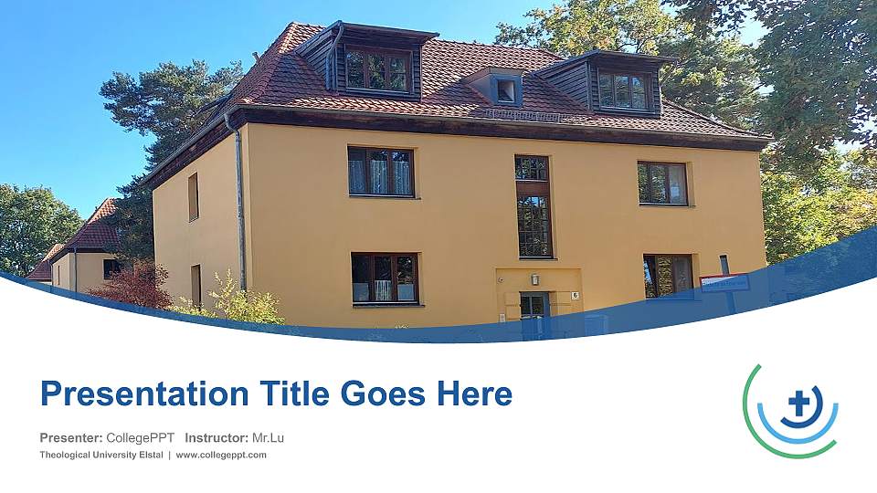 Theological University Elstal Course/Courseware Creation PPT Template16:9 ratio PPT effect preview image