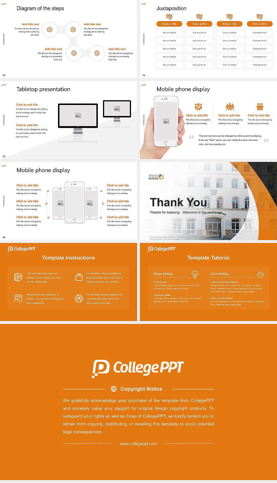 Rosenheim Technical University of Applied Sciences – Chiemgau campus Competition/Entrepreneurship Contest PPT Template16:9 ratio PPT effect preview image9