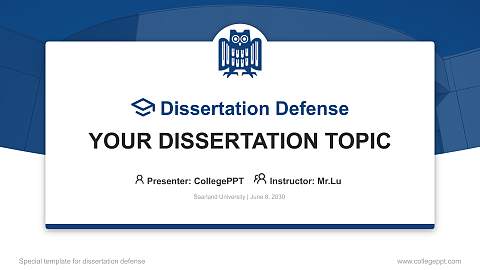Saarland University Graduation Thesis Defense PPT Template