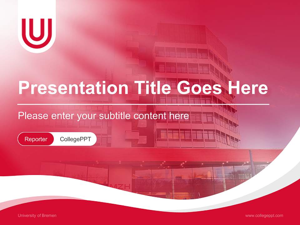 University of Bremen Lecture Sharing and Networking Event PPT Template4:3 ratio PPT effect preview image4