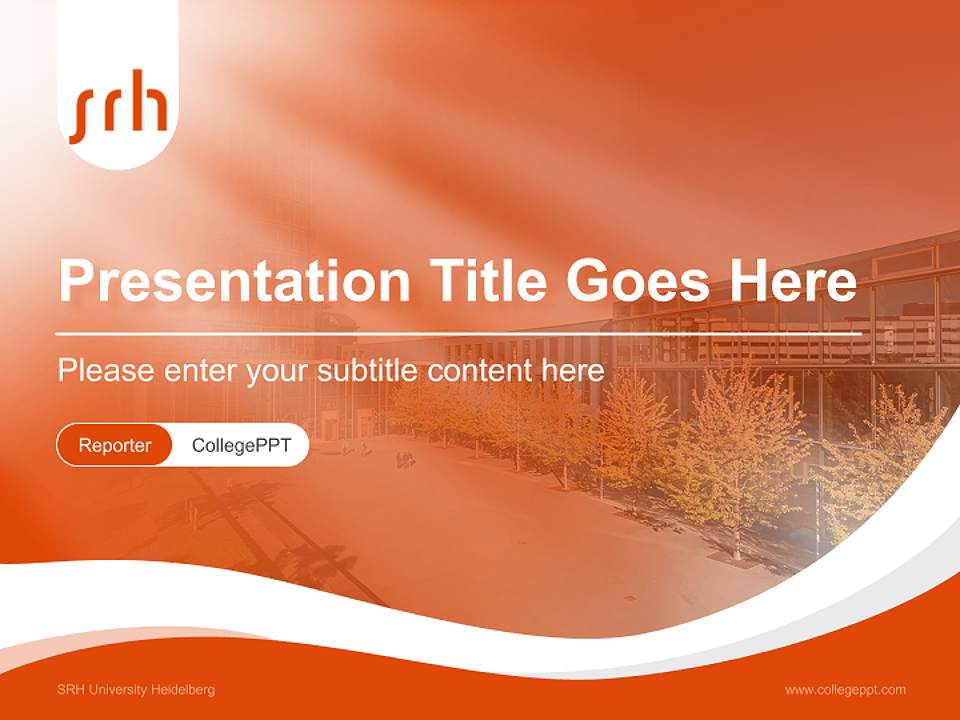 SRH University Heidelberg Lecture Sharing and Networking Event PPT Template4:3 ratio PPT effect preview image4