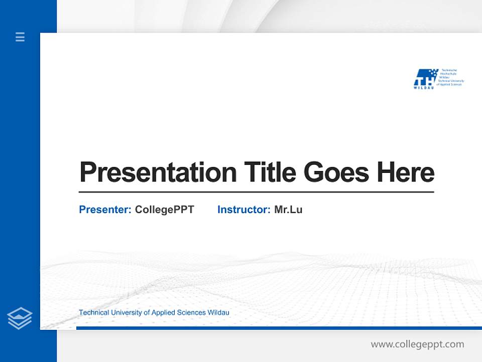 Technical University of Applied Sciences Wildau Thesis Proposal/Graduation Defense PPT Template4:3 ratio PPT effect preview image5
