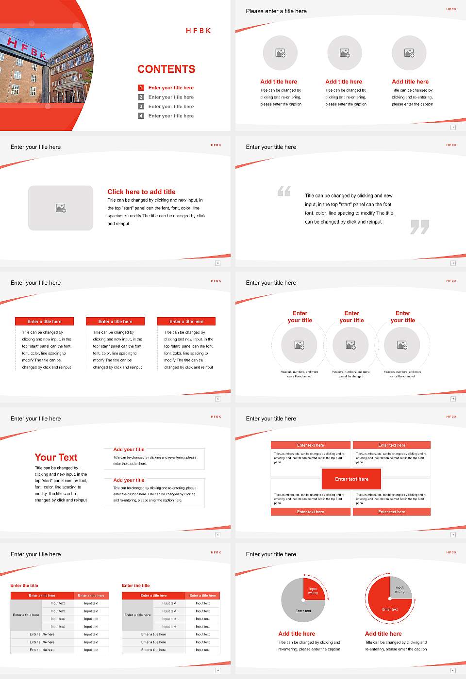 University of Fine Arts of Hamburg Course/Courseware Creation PPT Template16:9 ratio PPT effect preview image2