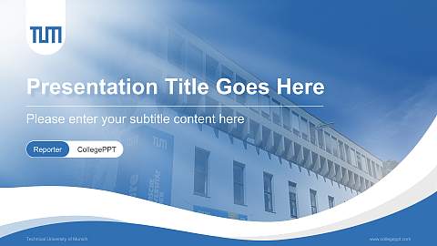 Technical University of Munich Lecture Sharing and Networking Event PPT Template