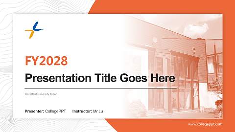 Protestant University Tabor Academic Presentation/Research Findings Report PPT Template