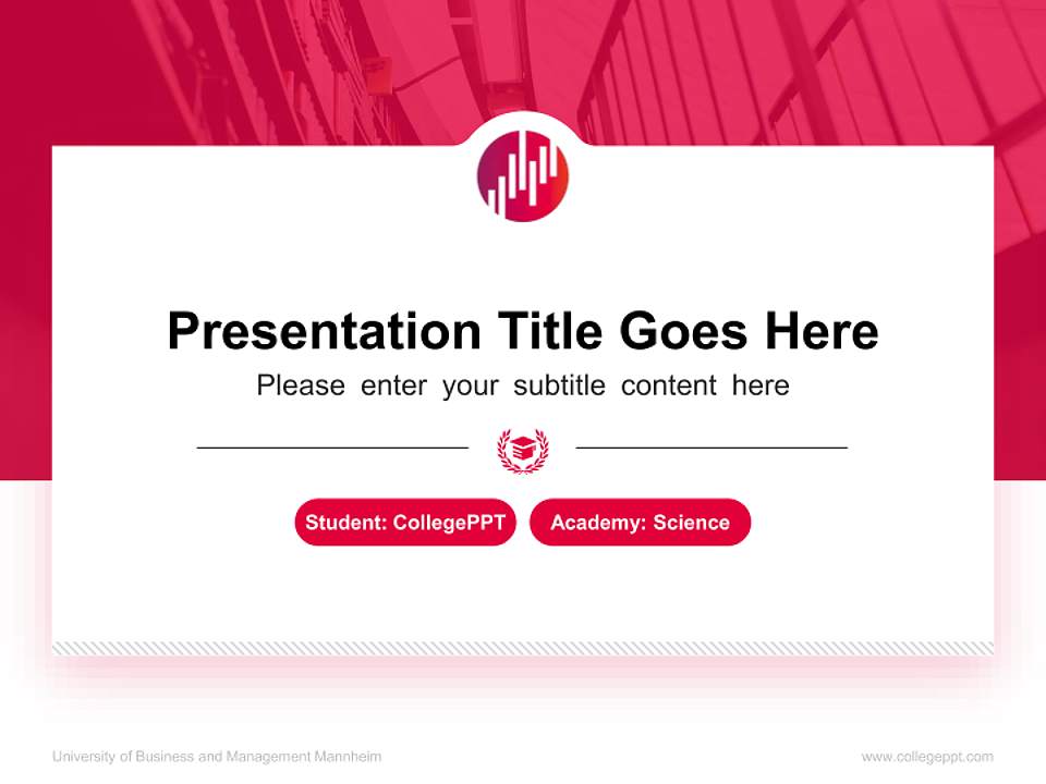 University of Business and Management Mannheim National Scholarship Defense PPT Template4:3 ratio PPT effect preview image4