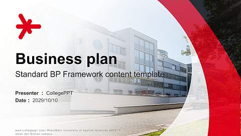 RheinMain University of Applied Sciences – Unter den Eichen campus Competition/Entrepreneurship Contest PPT Template