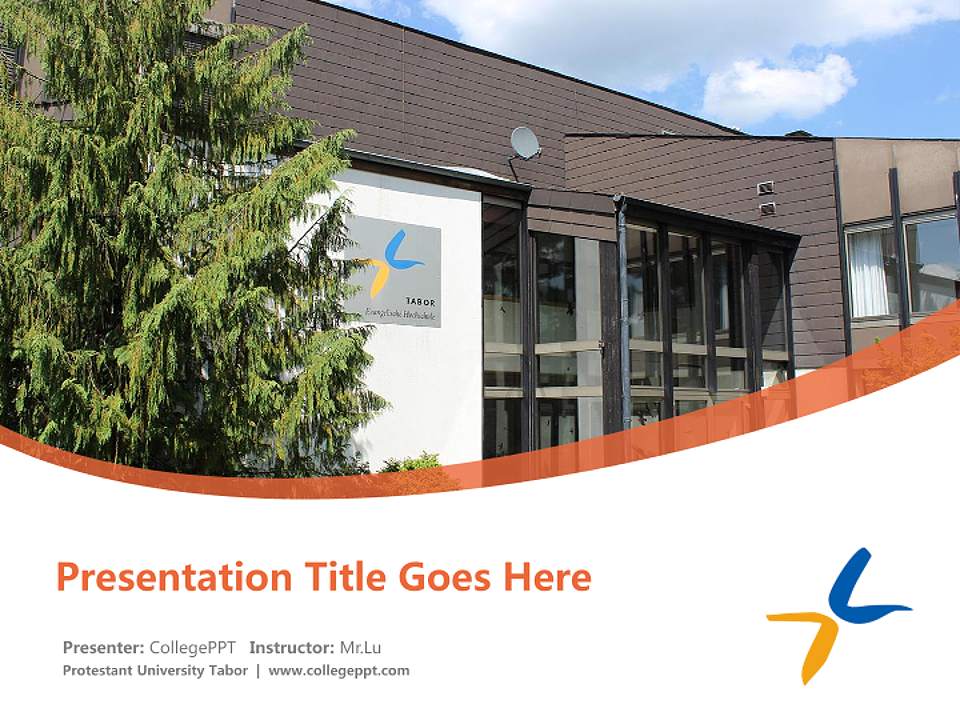 Protestant University Tabor Course/Courseware Creation PPT Template4:3 ratio PPT effect preview image5
