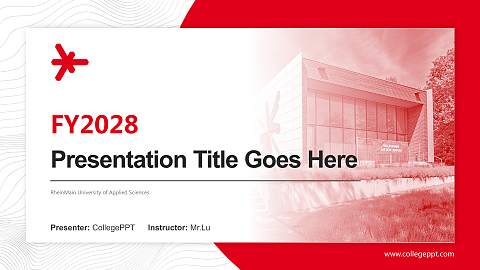 RheinMain University of Applied Sciences Academic Presentation/Research Findings Report PPT Template
