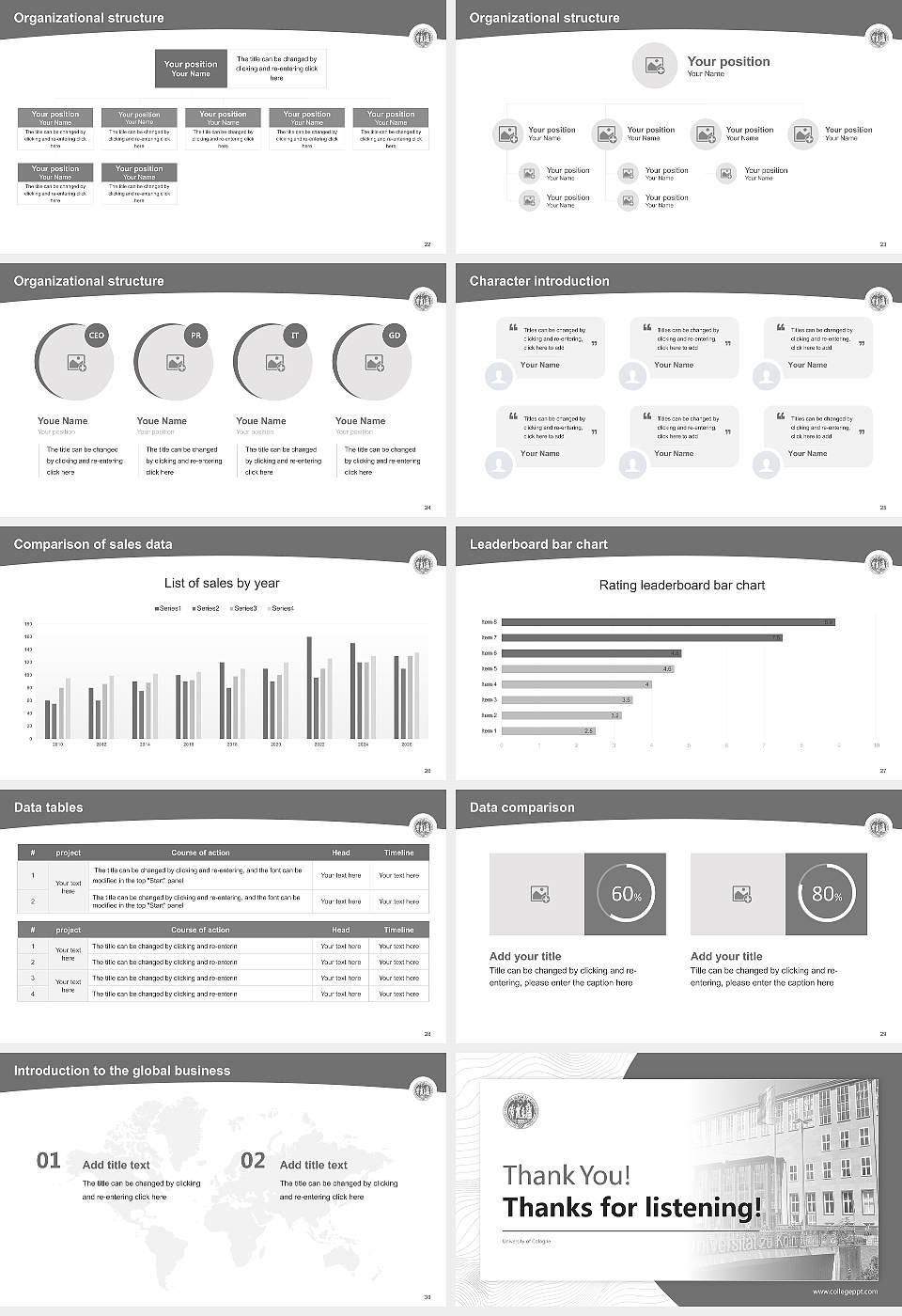 University of Cologne Academic Presentation/Research Findings Report PPT Template16:9 ratio PPT effect preview image4