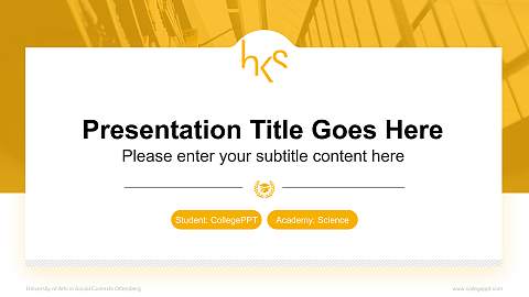 University of Arts in Social Contexts Ottersberg National Scholarship Defense PPT Template
