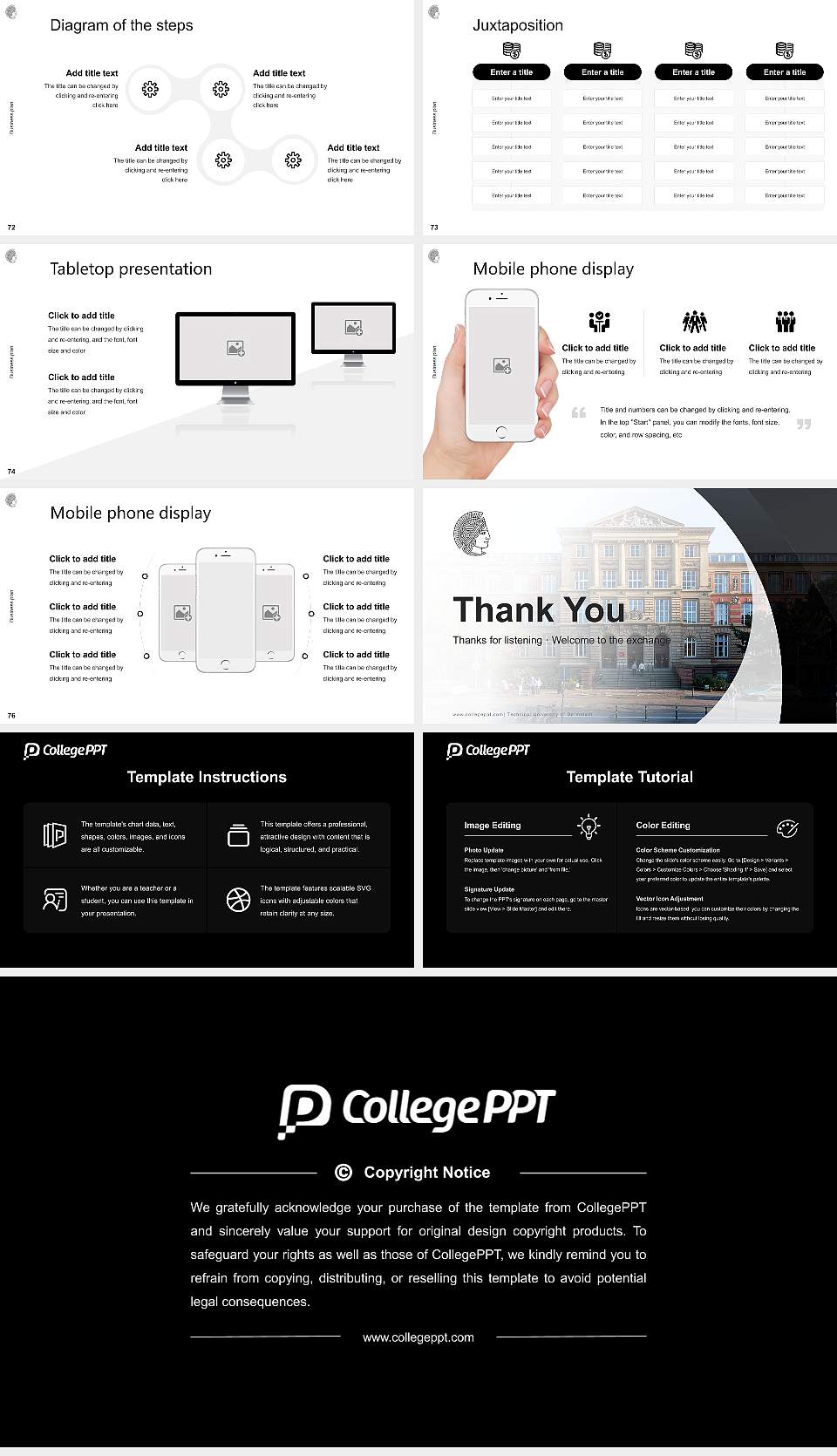 Technical University of Darmstadt Competition/Entrepreneurship Contest PPT Template16:9 ratio PPT effect preview image9