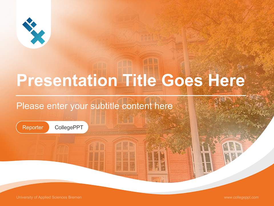 University of Applied Sciences Bremen Lecture Sharing and Networking Event PPT Template4:3 ratio PPT effect preview image4