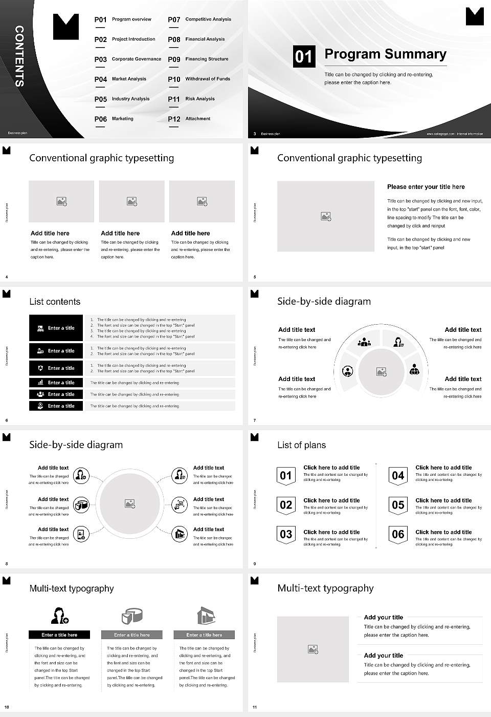 State University of Music and Performing Arts Mannheim Competition/Entrepreneurship Contest PPT Template16:9 ratio PPT effect preview image2
