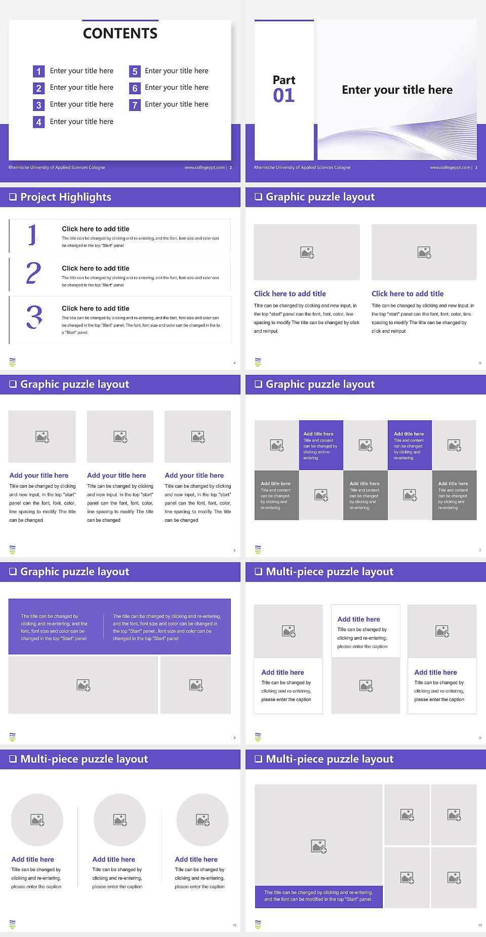 Rheinische University of Applied Sciences Cologne General PPT Template4:3 ratio PPT effect preview image2