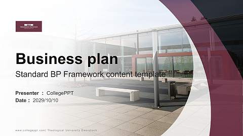Theological University Ewersbach Competition/Entrepreneurship Contest PPT Template