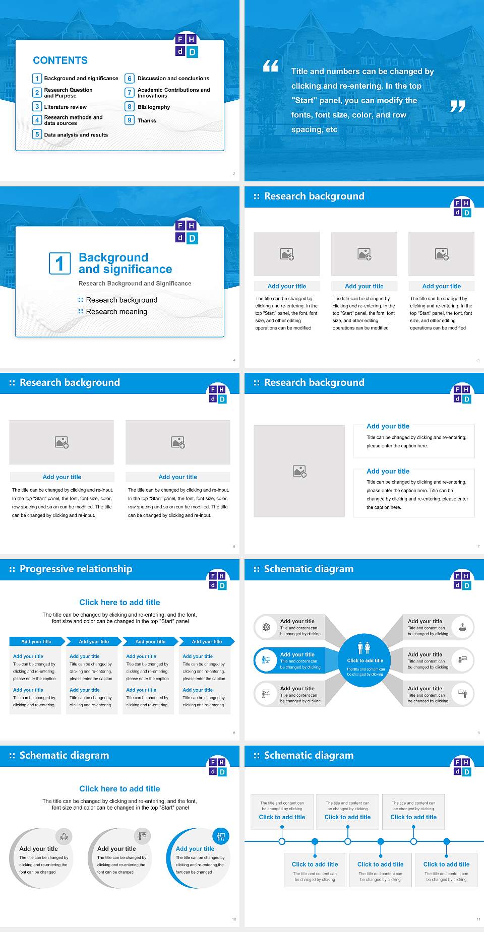 University of Applied Sciences of Diakonie Graduation Thesis Defense PPT Template4:3 ratio PPT effect preview image2