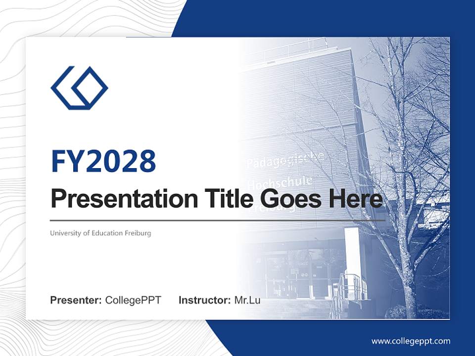 University of Education Freiburg Academic Presentation/Research Findings Report PPT Template4:3 ratio PPT effect preview image5