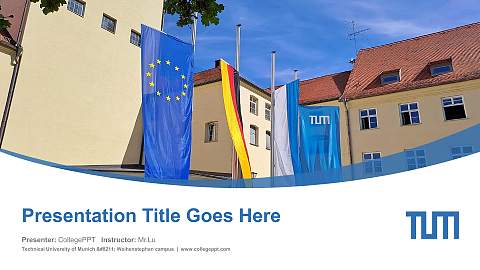 Technical University of Munich – Weihenstephan campus Course/Courseware Creation PPT Template