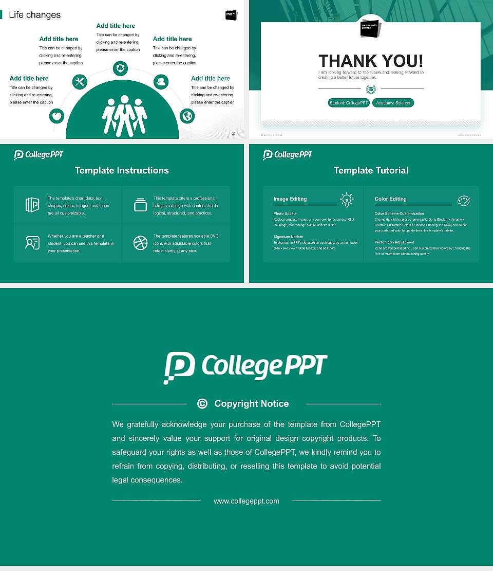 University of Erfurt National Scholarship Defense PPT Template16:9 ratio PPT effect preview image4