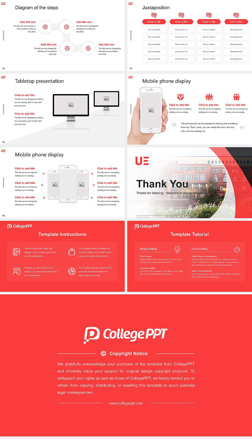 University of Europe for Applied Sciences – Hamburg campus Competition/Entrepreneurship Contest PPT Template16:9 ratio PPT effect preview image9