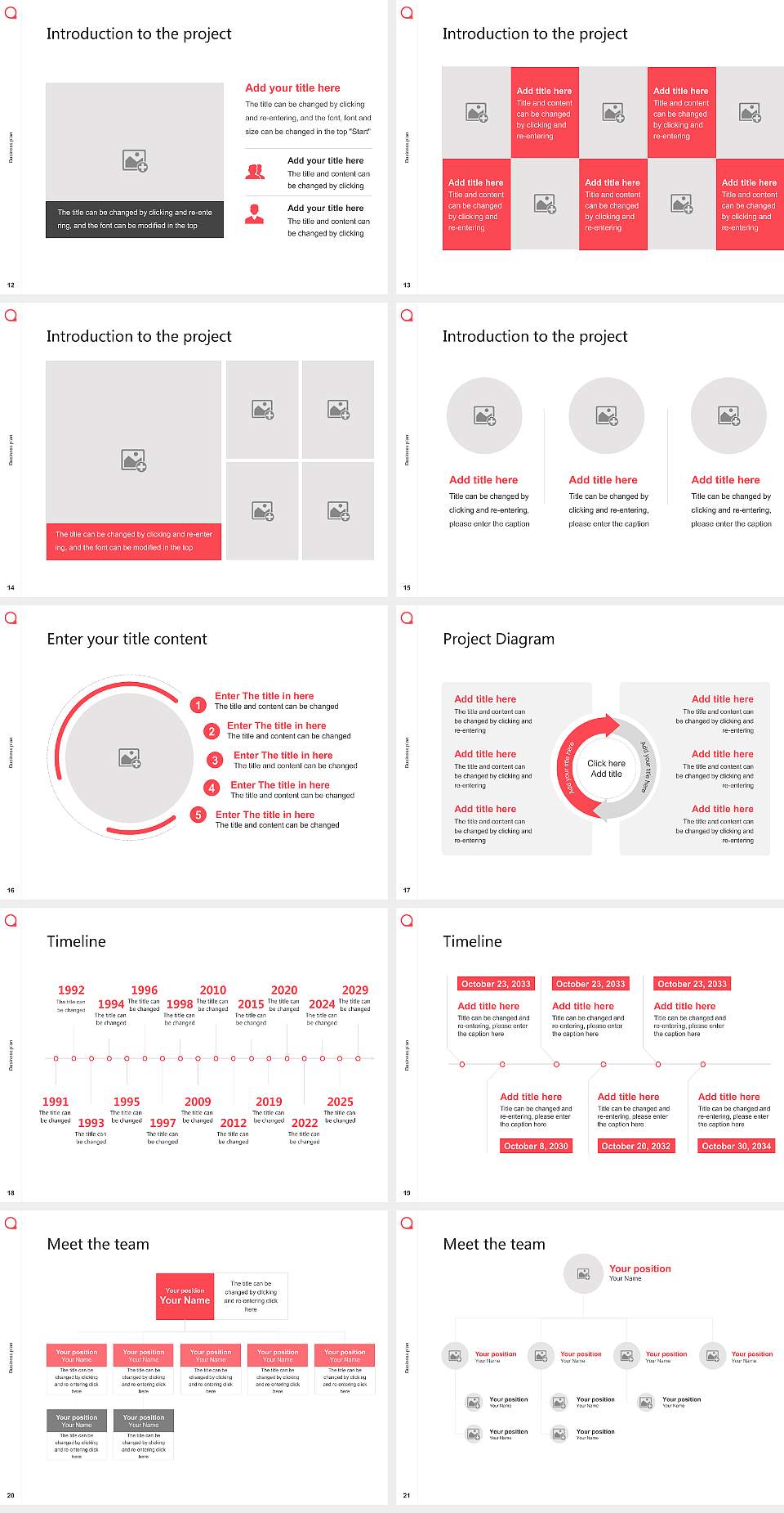 Quadriga University of Applied Sciences Competition/Entrepreneurship Contest PPT Template4:3 ratio PPT effect preview image3