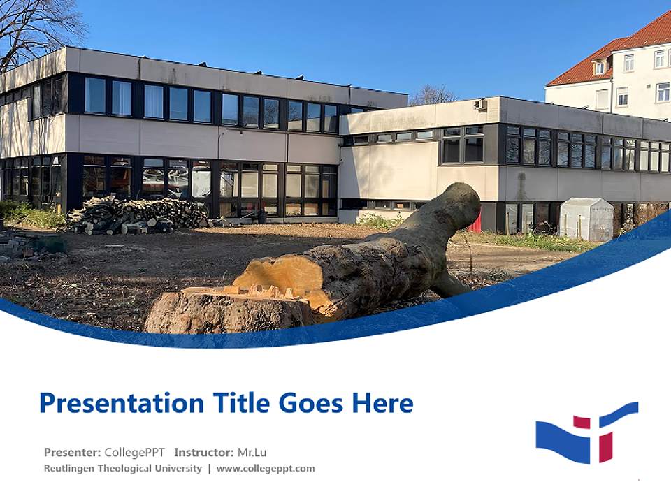 Reutlingen Theological University Course/Courseware Creation PPT Template4:3 ratio PPT effect preview image5