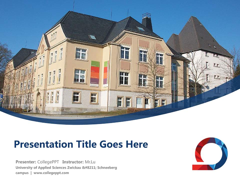 University of Applied Sciences Zwickau – Schneeberg campus Course/Courseware Creation PPT Template4:3 ratio PPT effect preview image5