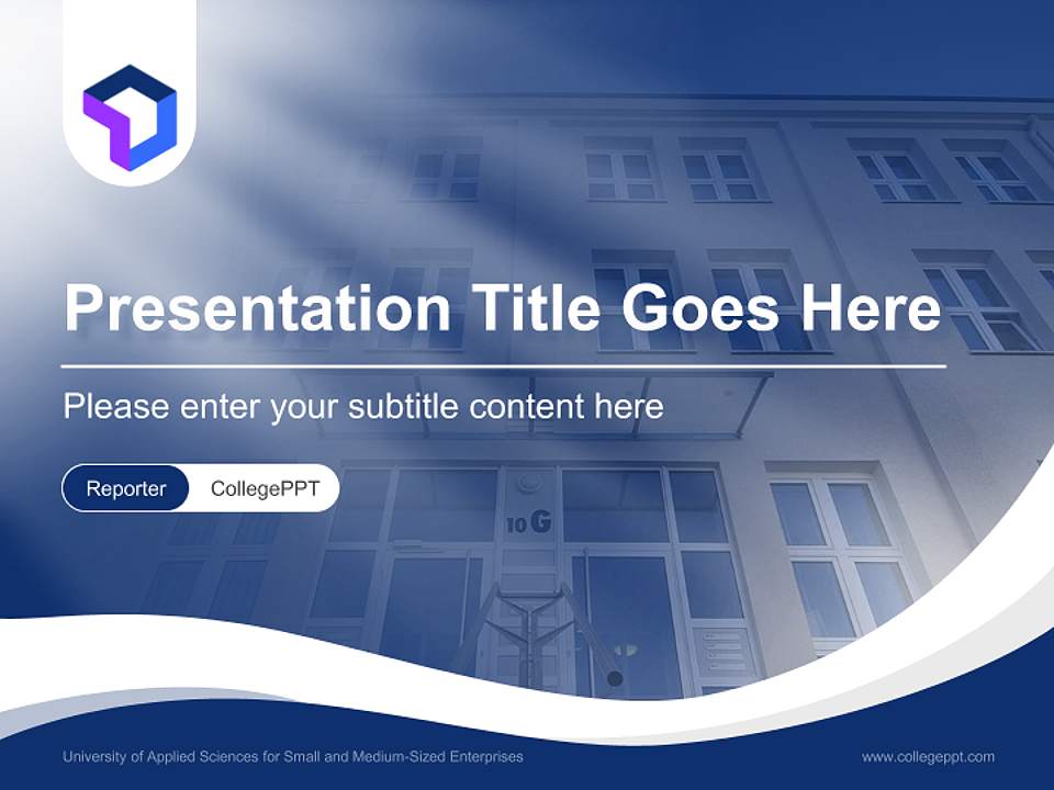 University of Applied Sciences for Small and Medium-Sized Enterprises Lecture Sharing and Networking Event PPT Template4:3 ratio PPT effect preview image4