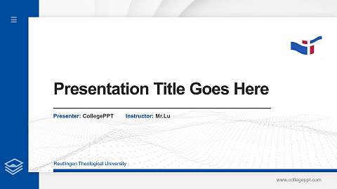 Reutlingen Theological University Thesis Proposal/Graduation Defense PPT Template