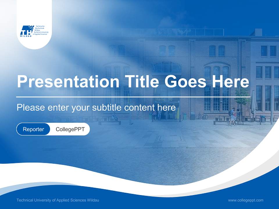 Technical University of Applied Sciences Wildau Lecture Sharing and Networking Event PPT Template4:3 ratio PPT effect preview image4