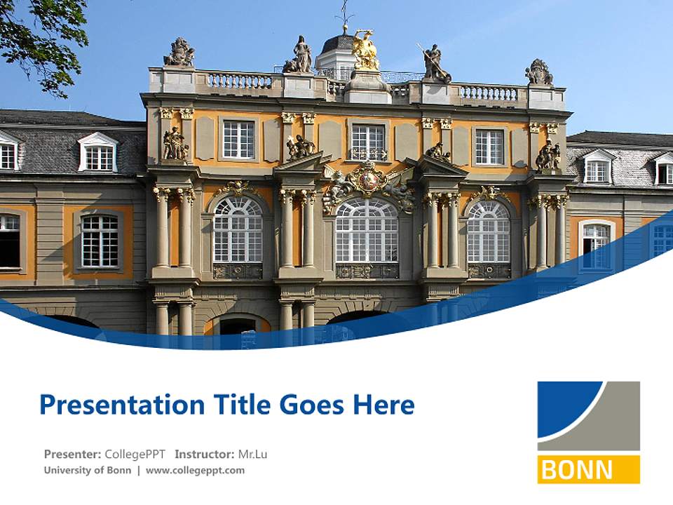 University of Bonn Course/Courseware Creation PPT Template4:3 ratio PPT effect preview image5