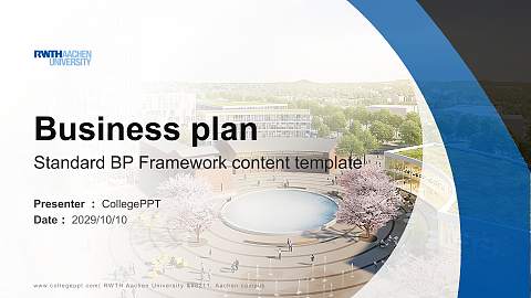 RWTH Aachen University – Aachen campus Competition/Entrepreneurship Contest PPT Template