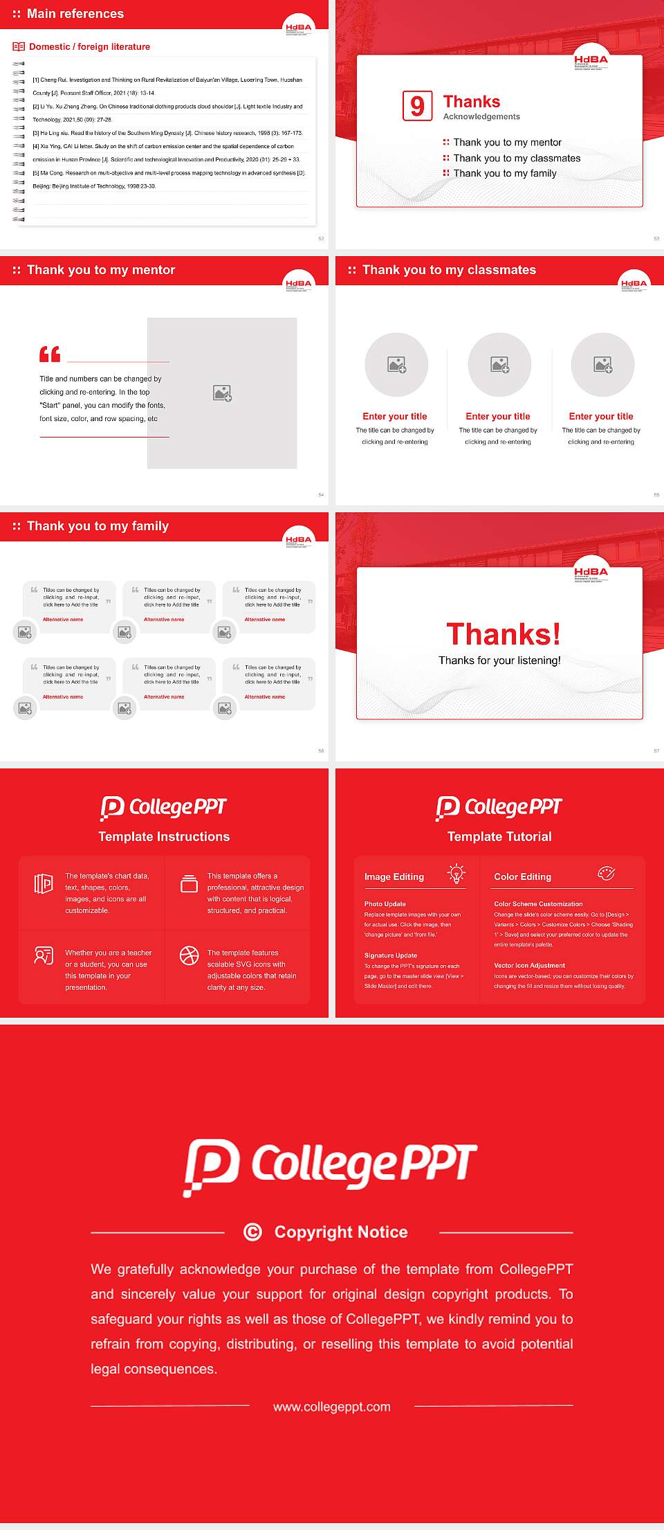 University of Applied Labour Studies of the Federal Employment Agency – Schwerin campus Graduation Thesis Defense PPT Template4:3 ratio PPT effect preview image7