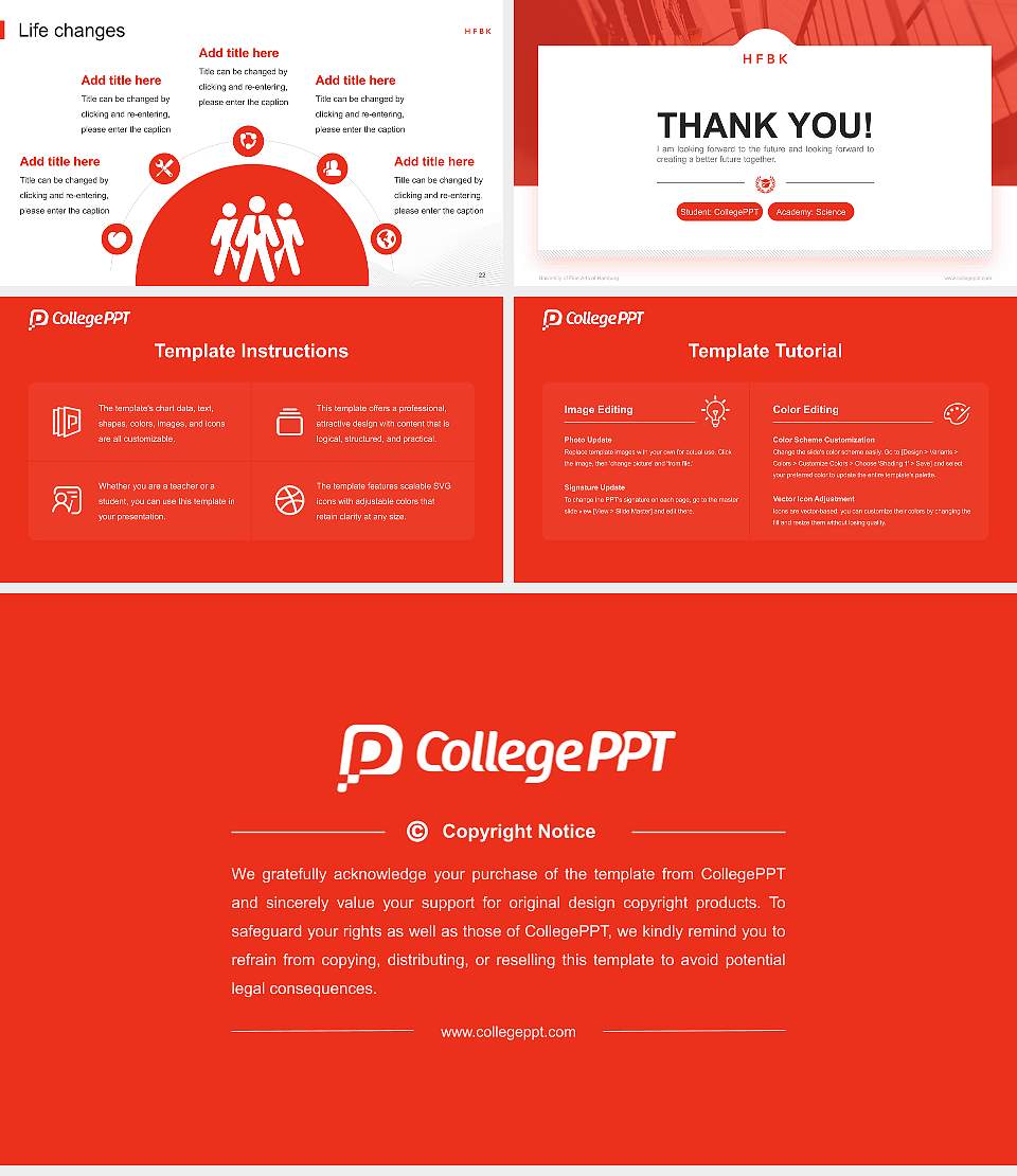 University of Fine Arts of Hamburg National Scholarship Defense PPT Template16:9 ratio PPT effect preview image4